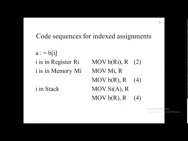 CD UNIT IV  A Simple Code Generator Algorithm