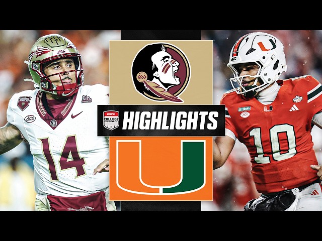 Florida State Seminoles vs. Miami Hurricanes | Full Game Highlights | ESPN College Football