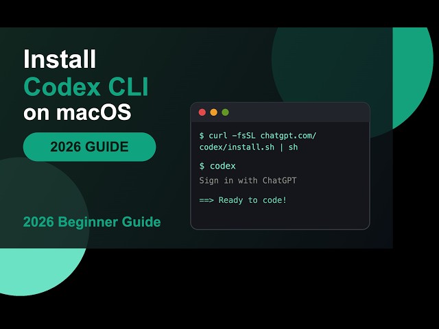 How to Install Codex CLI on macOS (2026 Guide)