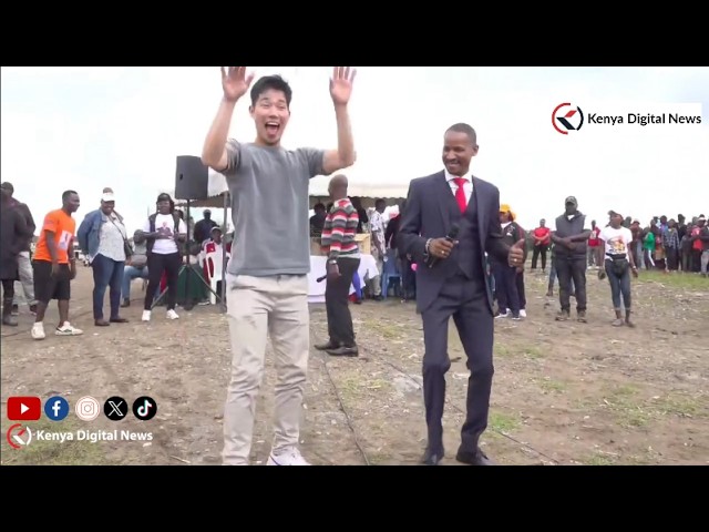 Japanese Koki shocks Kenyans as he teaches Babu Owino deadly dancing styles at Jacaranda grounds