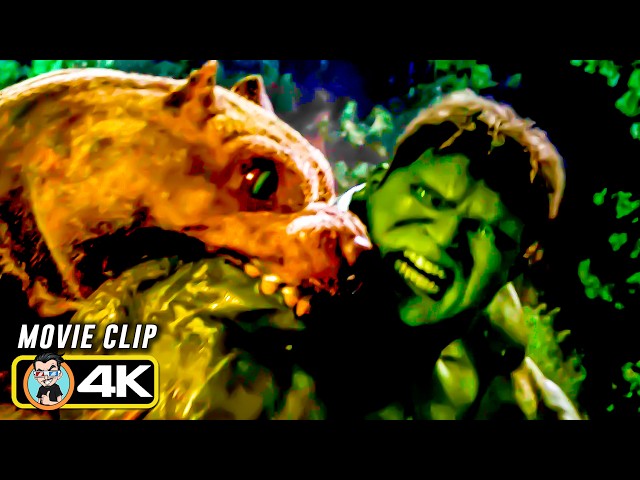 HULK (2003) | Hulk Battles the Gamma Dogs (4K)