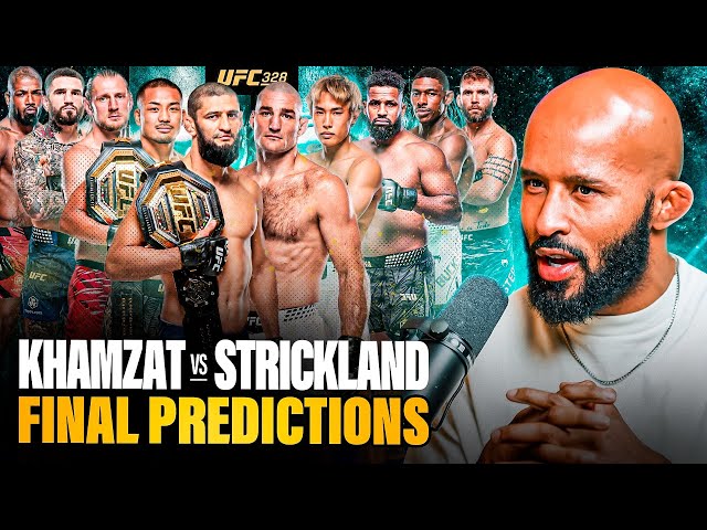 "WHO WINS KHAMZAT vs STRICKLAND?!" | UFC 328 FINAL PREDICTIONS!