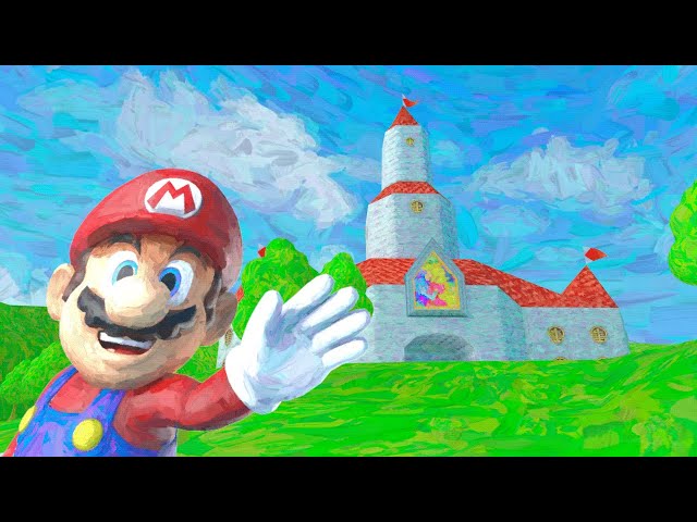 Super Mario 64 - Peach's Castle #Repainted 360° VR (Interactive Video)