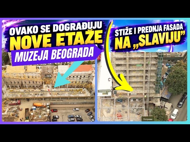 Nove etaže niču u dvorištu budućeg najvećeg muzeja u Srbiji. Hotel na Slaviji dobija prednju fasadu.
