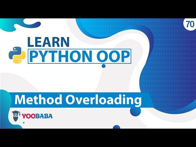 Python OOP - Method Overloading Tutorial in Hindi / Urdu