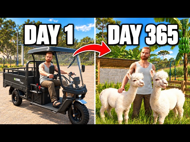 I SPENT 365 DAYS BUILDING A FARM IN BRAZIL WITH $0 AND A TINY TRUCK