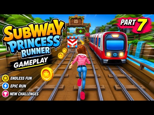 Subway Princess Runner - Gameplay Walkthrough Part - 7 Princess Subway Surfers (iOS, Android)
