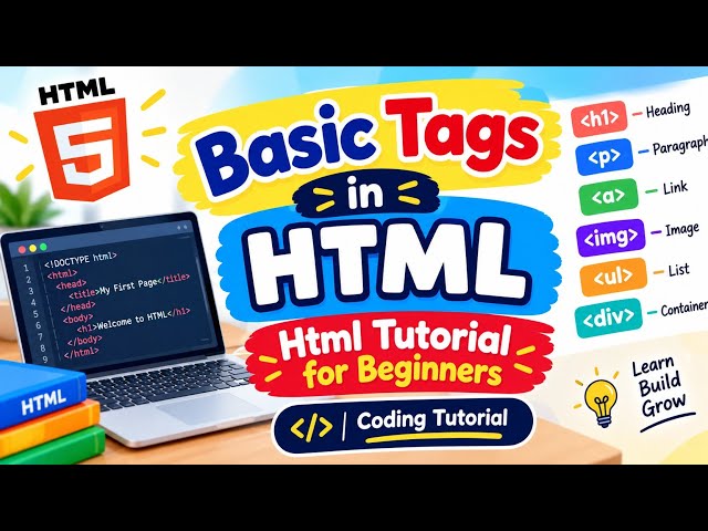 HTML Tutorials / Basic HTML Tags / Coding Tutorial 