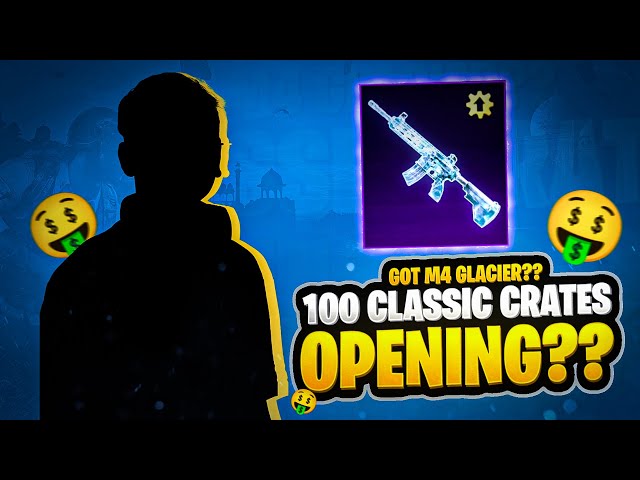 🤑 Got it M416 Glacier | 100 Classic Crates Opening ? | 10k Uc Create opening