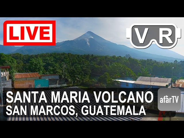 🔴 LIVE 4K VR180° Stand Before an Erupting Volcano - Santa Maria Guatemala