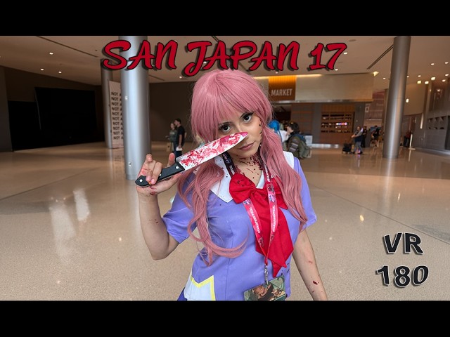 San Japan 17 — Immersive VR180 3D Cosplay Highlights -  Yuno Gasai Cosplay - Future Diary