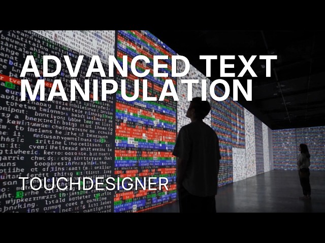 Text Manipulation in Touchdesigner - Origins Series #6 (Project + Tutorial)