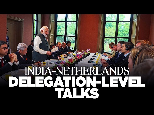 LIVE: PM Modi holds delegation-level talks with Prime Minister Rob Jetten of Netherlands