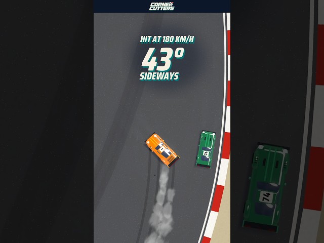 Hit at 180 km/h, then 43° sideways | Corner Cutters