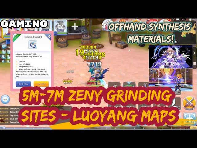STELLAR HUNTER - 5-7M ZENY GRINDING/FARM GUIDE & TIPS | OFFHAND SYNTH MATS | LUOYANG MAPS [RAGNAROK]