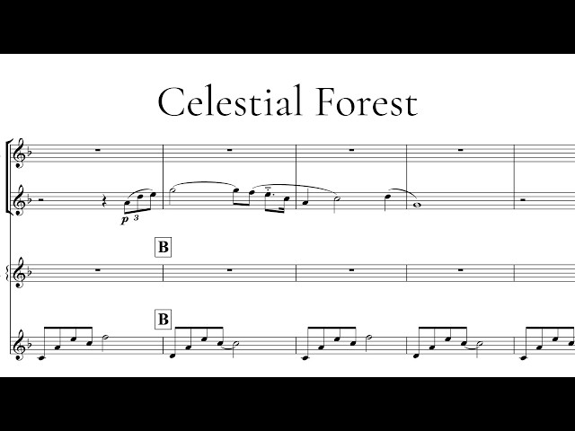 Celestial Forest - Sheet Music 【original composition】[No AI]