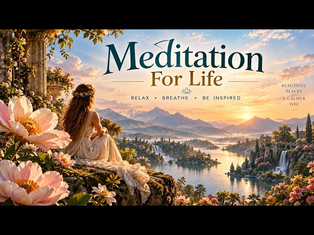 A Journey Beyond Reality 🌸 Floating People, Giant Flowers & Dreamlike Skies | Relaxing Meditation
