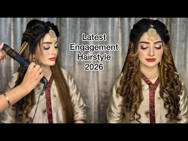 Elegant Wedding Hairstyle Tutorial | Wedding Hair for Long Hair | Soft Curls Wedding Hairstyle |