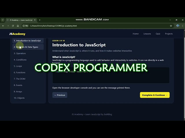 JAVASCIRT PROGRAMMING LANGUAGE