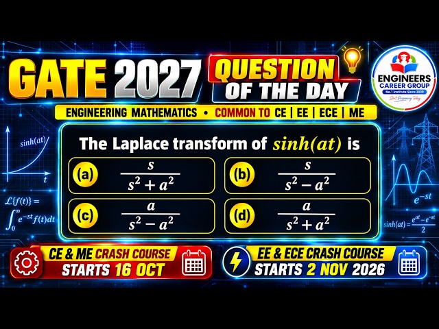 GATE 2027 DAILY QUESTION | LAPLACE | ENGINEERING MATHS | ALL ENGINEERING BRANCHES