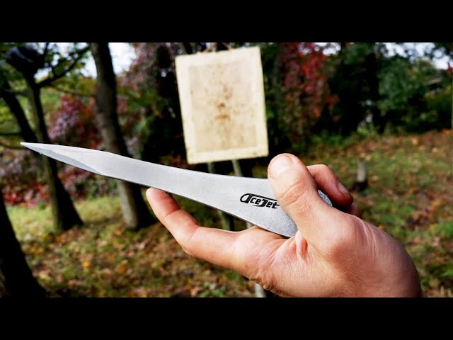 NO SPIN Knife Throwing Tutorial (In Super Slow Motion) 2-12 Meters