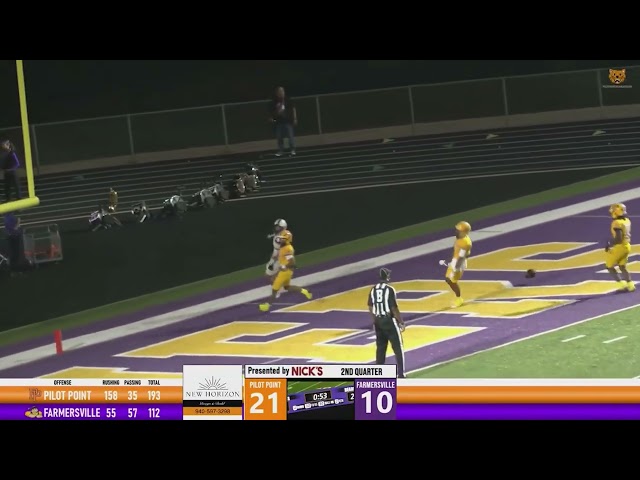 50-YARD STRIKE BEFORE THE HALF | Daniel to Fischer, Pilot Point vs Farmersville #Shorts