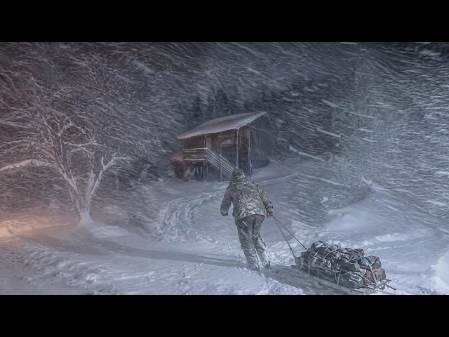 3 Days Alone in the bone-chilling Snowstorm | Hiding in a Field Cabin from the Blizzard