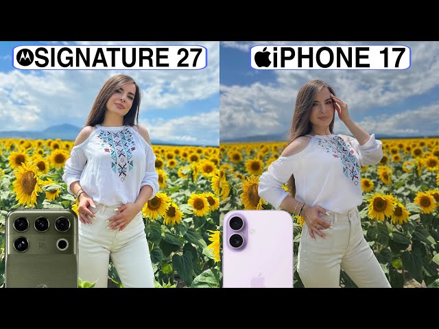 Motorola Signature 27 Vs iPhone 17 Camera Test Comparison
