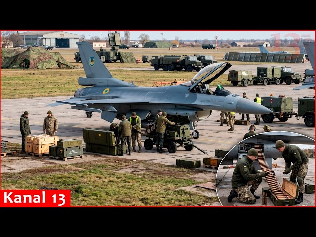 Ukraine loads up F-16 Vulcans with 50,000 Danish rounds for Russian drone intercepts