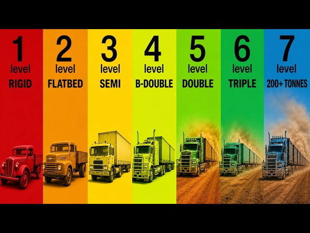 The 7 Levels of Australian Road Trains (You Won't Believe #7)