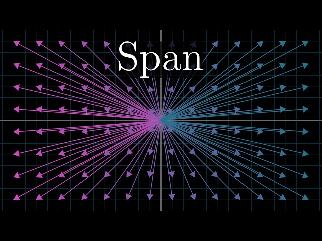 Linear combinations, span, and basis vectors | Chapter 2, Essence of linear algebra