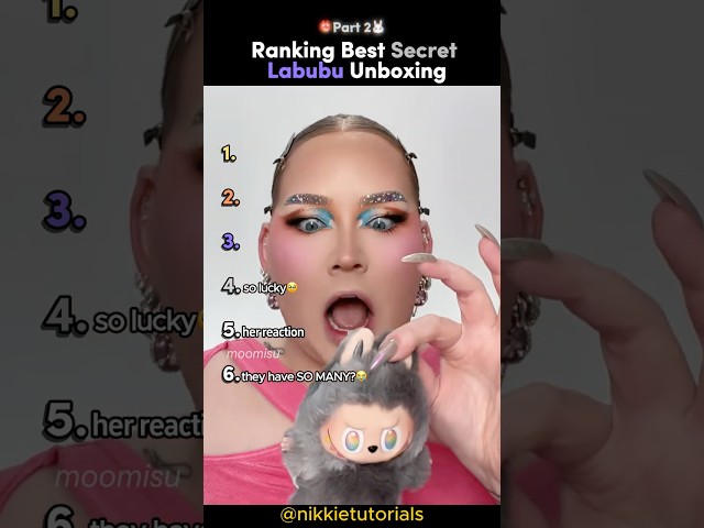 Ranking Best SECRET Labubu Unboxing (Part 2) #labubu