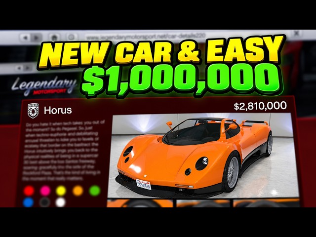 NEW CAR & EASY $1,000,000 in GTA Online