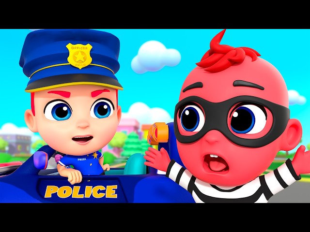 Police Chase Song | Super Policeman | Nursery Rhymes & Kids Songs | Tinytots
