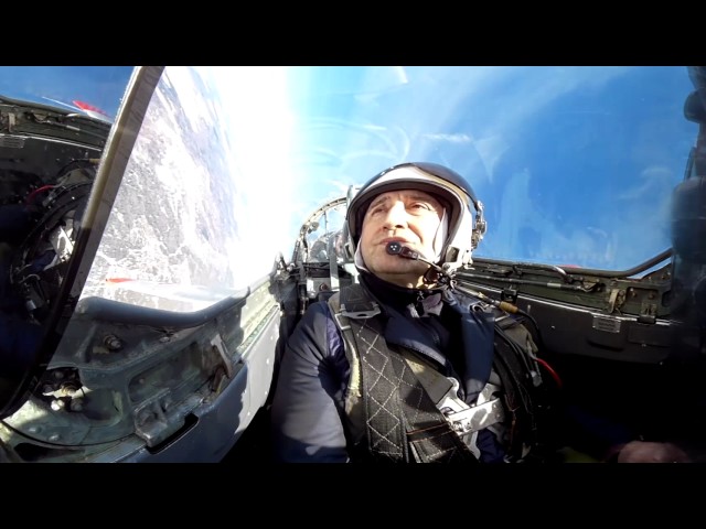 360° cockpit view | Gasan Arhulaev in 1st cabin of L-29 | Airclub Phoenix
