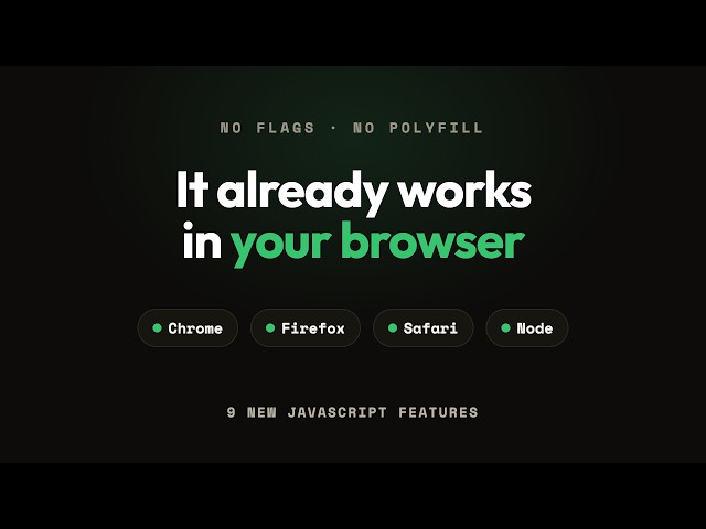 Write Less JavaScript — 11 New Features for 2026