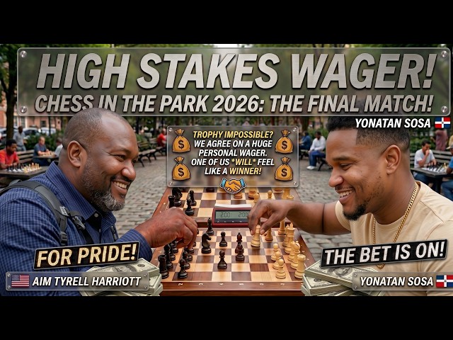 Yonatan Sosa 🇩🇴  Vs AIM Tyrell Harriott 🇺🇸 Chess in the park 2026 round 6