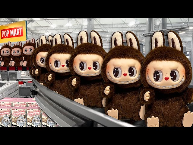 How Labubus are Made in Factory | Inside POP Mart Factory