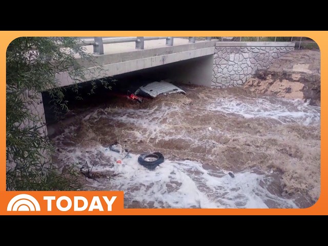 Dangerous Flash Flooding Hits Southwest; Wildfires Rage in Texas