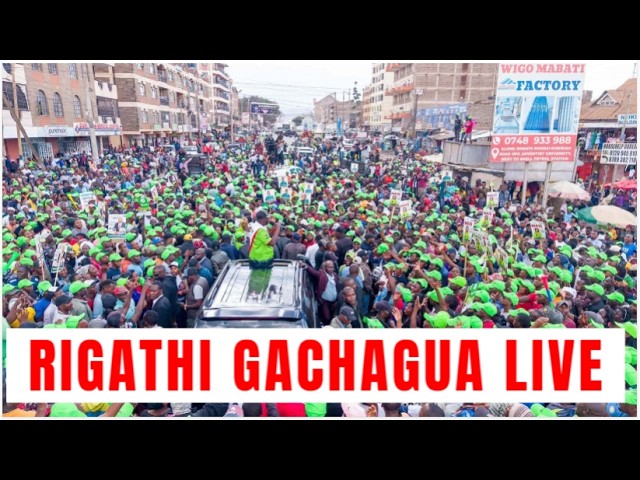 🔴 LIVE RIGATHI GACHAGUA IN KAJIANDO COUNTY NOW #rigathigachagua #kenyanews