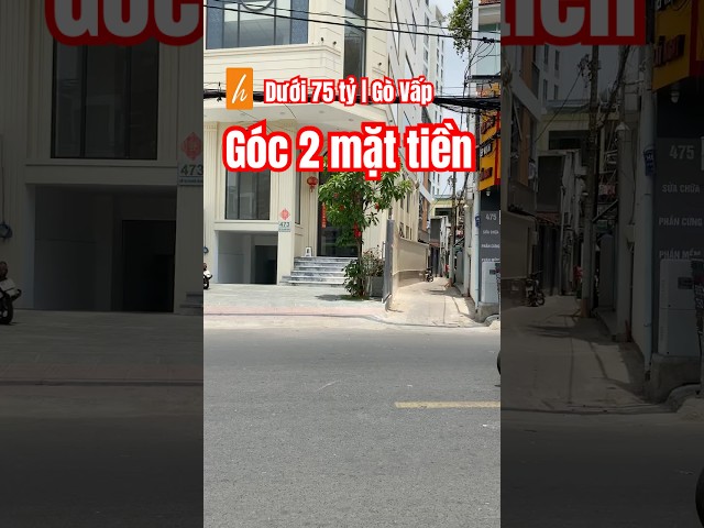 Tòa nhà Góc 2 mặt tiền, ngay giao lộ Gò Vấp | giá dưới: 75 tỷ