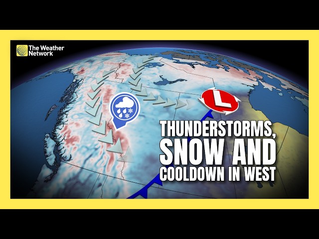 Thunderstorm threat pops up in B.C., Alberta before cooldown with alpine snow | #forecast