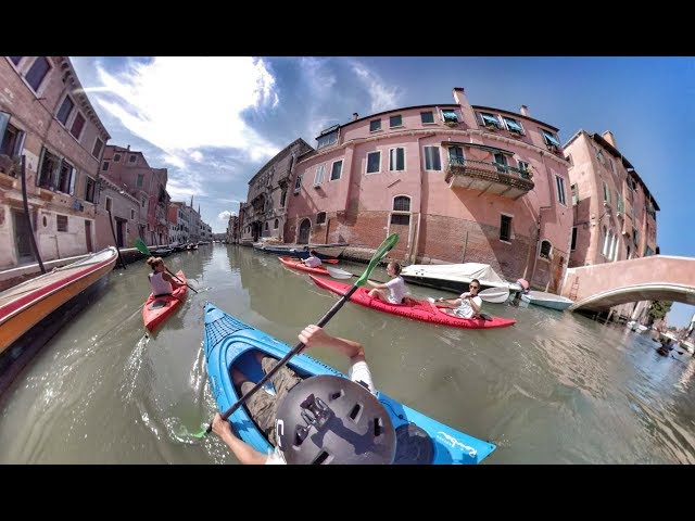 REAL VENETIAN KAYAK - IMMERSIVE 360 VIDEO - PROMO 2018 2019 - GOPRO FUSION