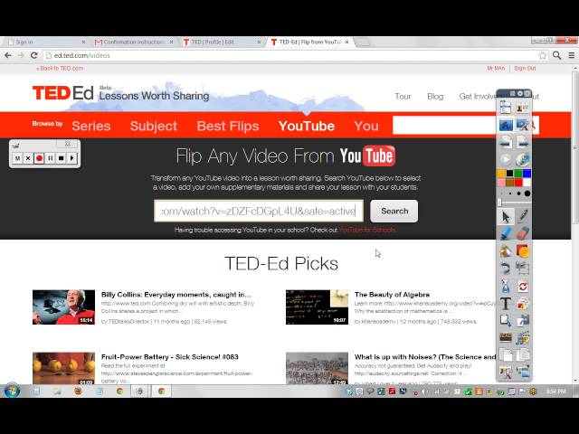 Creating TED ED lessons part 1
