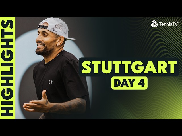 Kyrgios vs Shimabukuro; Shelton, Fritz & Tiafoe Feature | Stuttgart 2026 Day 4 Highlights