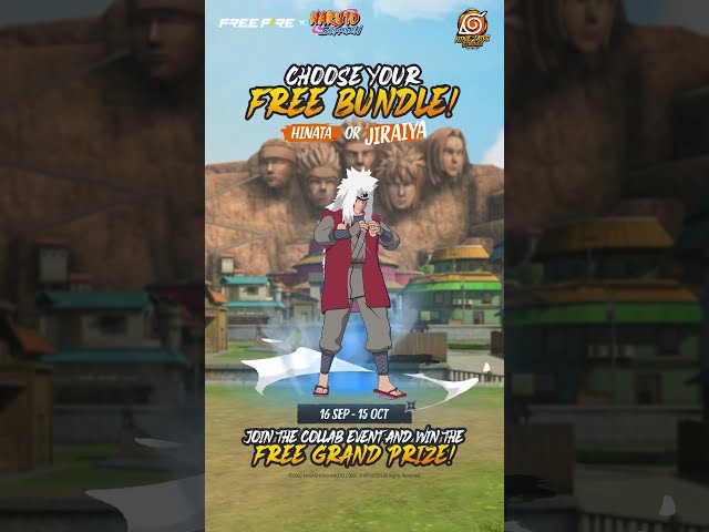 Hinata bundle or Jiraiya bundle, which one would you choose? 🔥🤔| Free Fire Official