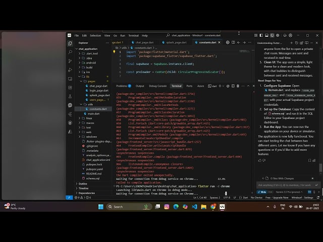 Building a Complete Chat Application with Flutter and Supabase Using AI (No Manual Coding)