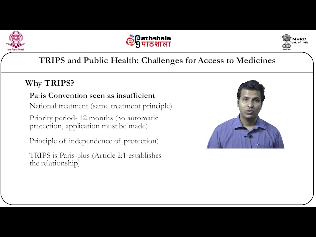 Law P10 M-07. TRIPS and public health: challenges for access to medicines