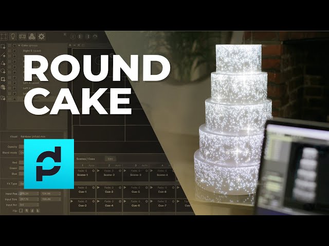 Round Cake Projection Mapping MadMapper Tutorial