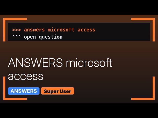 Can't open Microsoft Access database (3 Solutions!!)